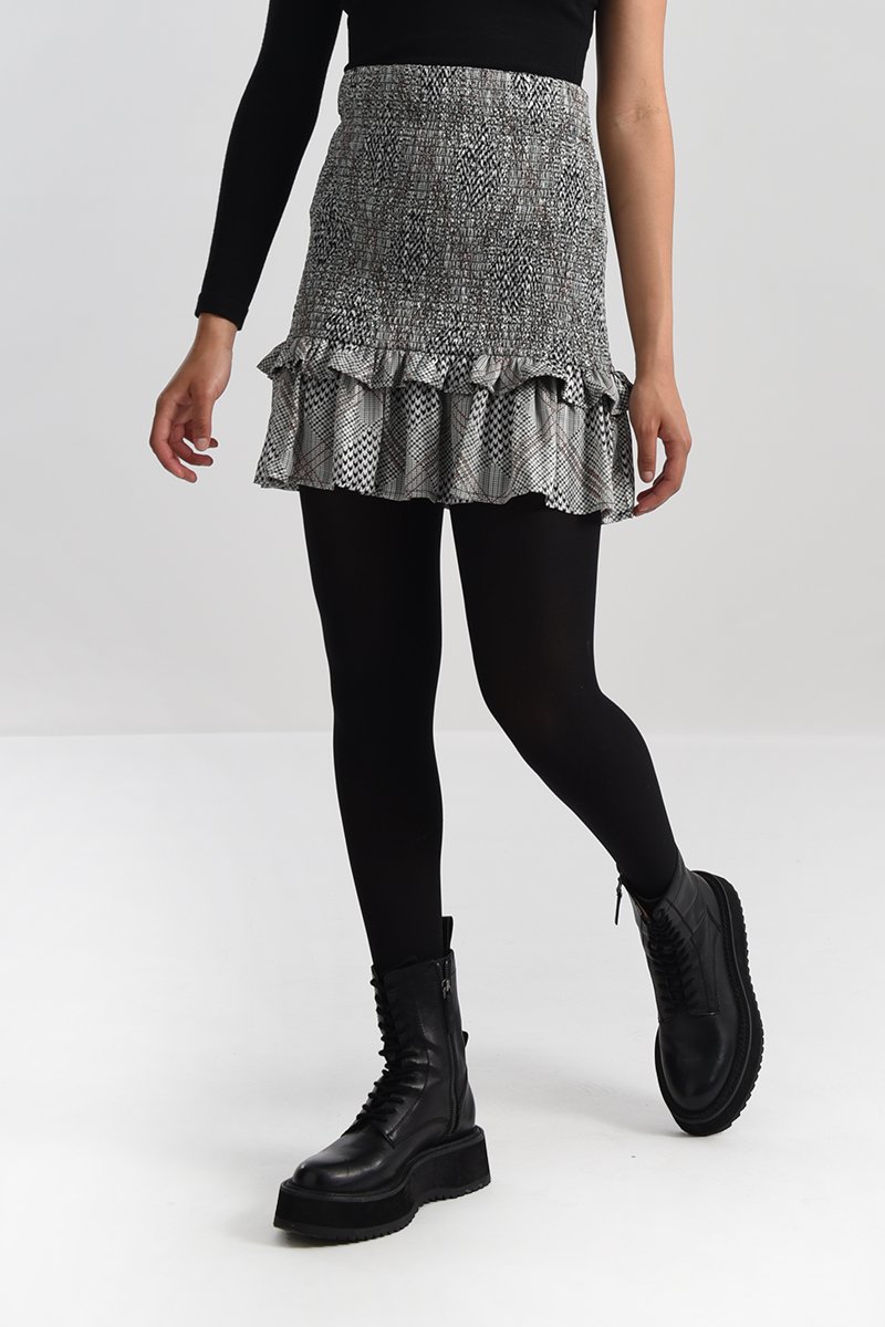 Jupe patineuse Noir et blanc - Lili Sidonio