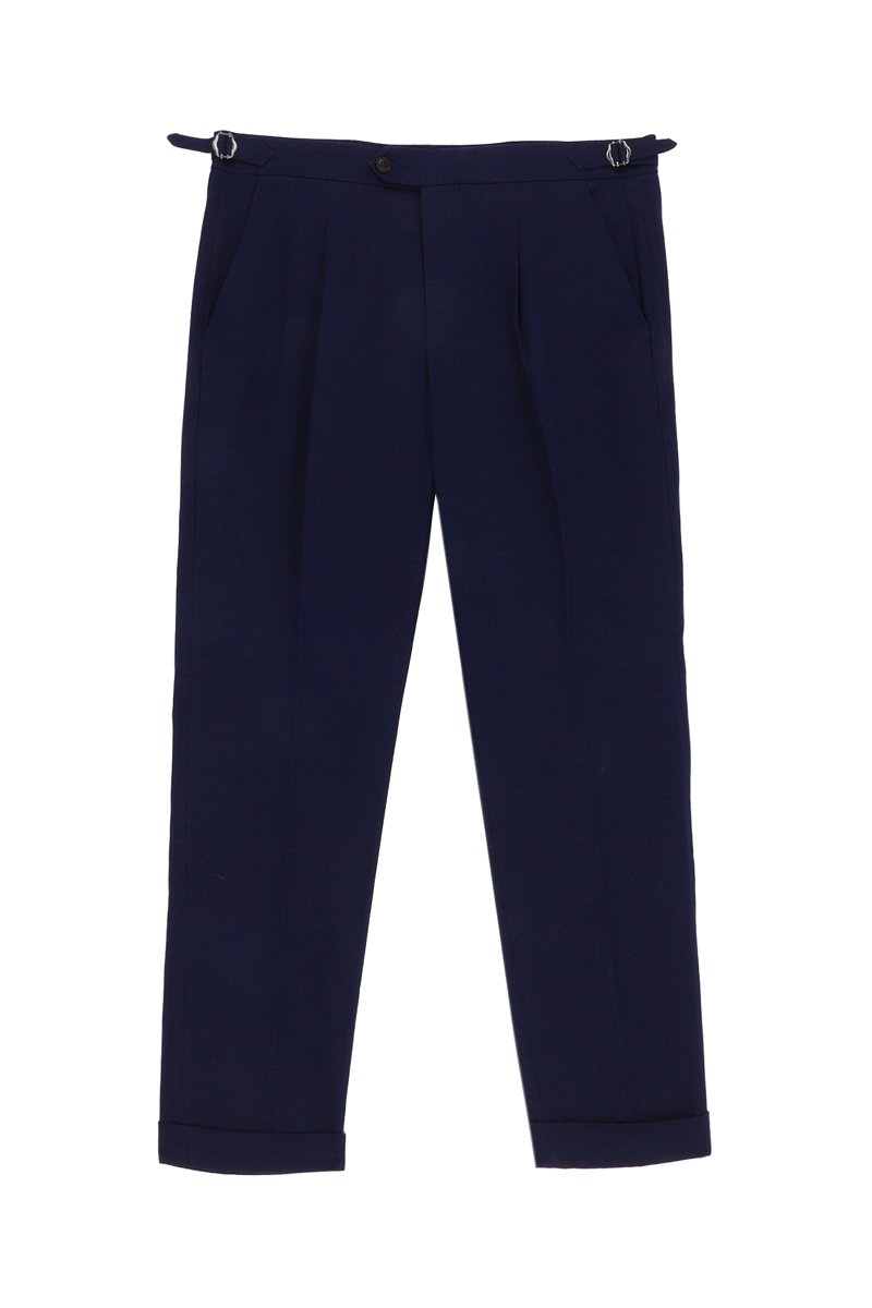Pantalon droit Bleu marine