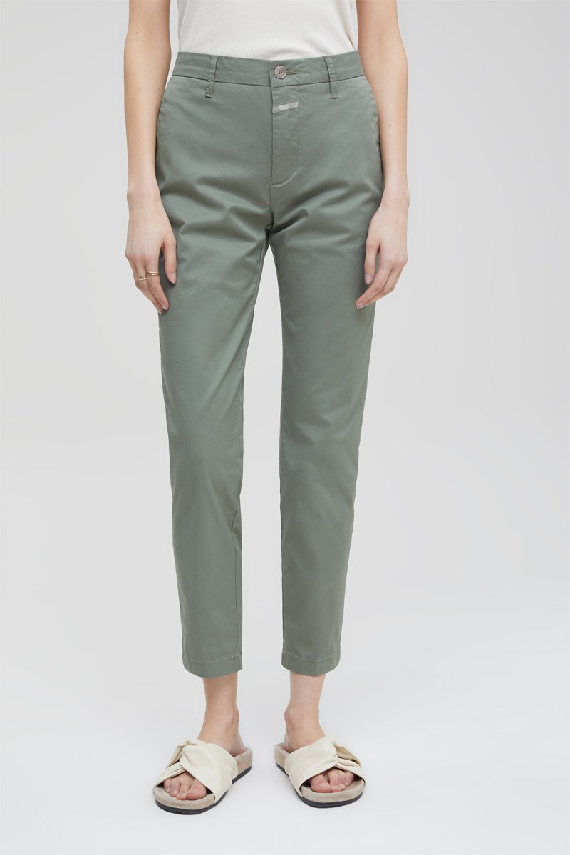 Pantalon slim - Vert