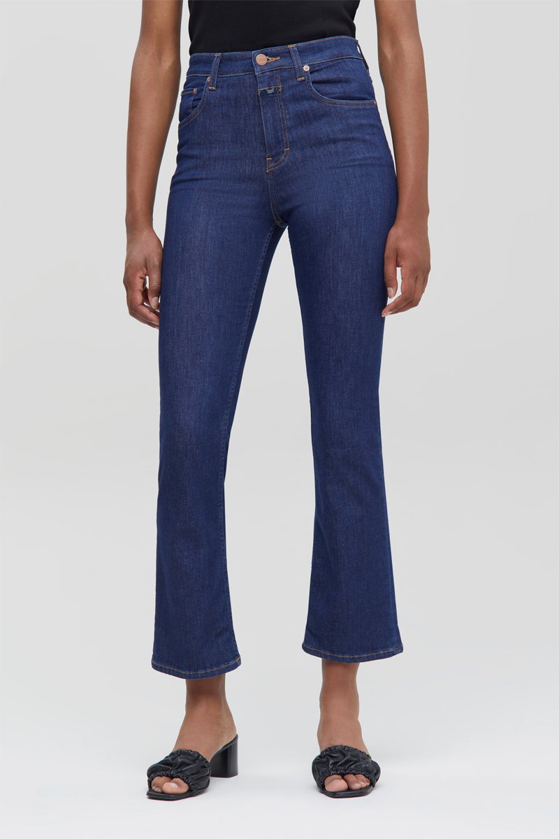 Jean slim en coton biologique - Bleu