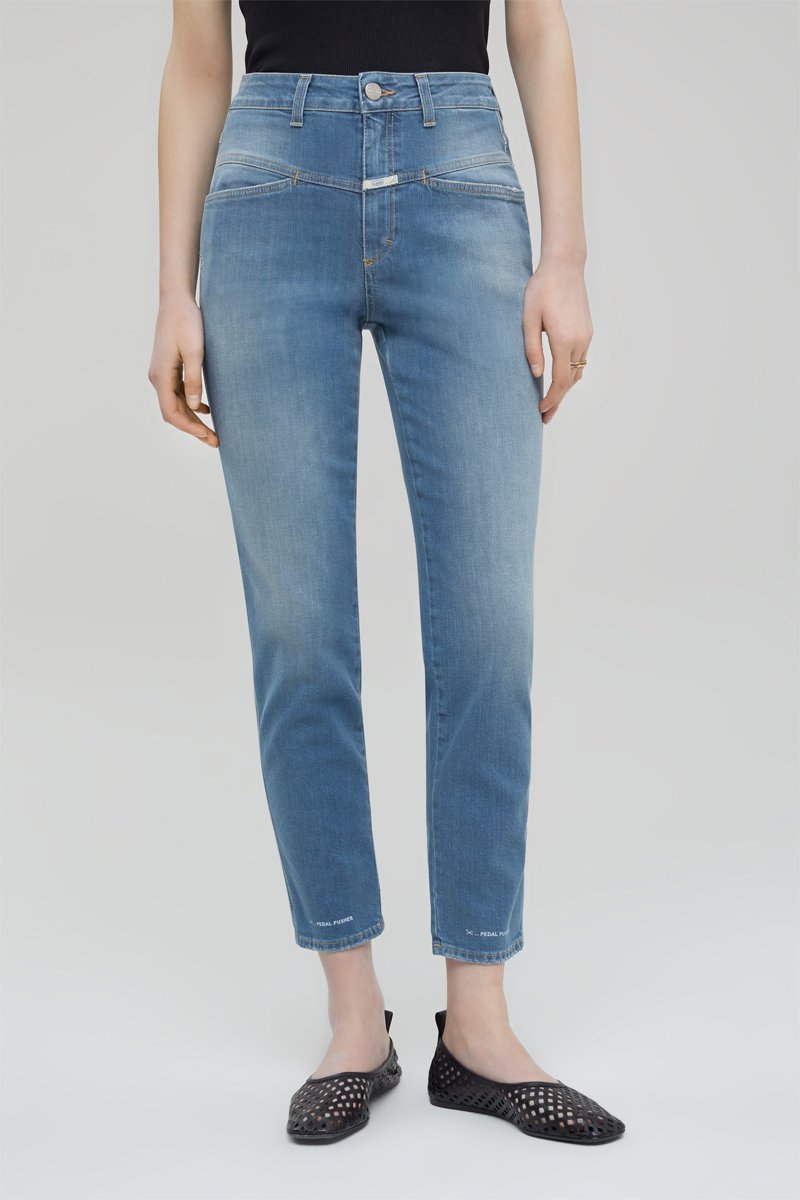 Jean en coton biologique - Bleu