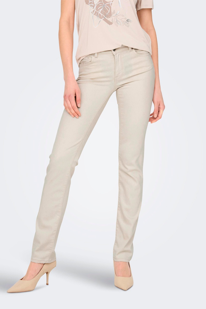 Pantalon cigarette Ecru