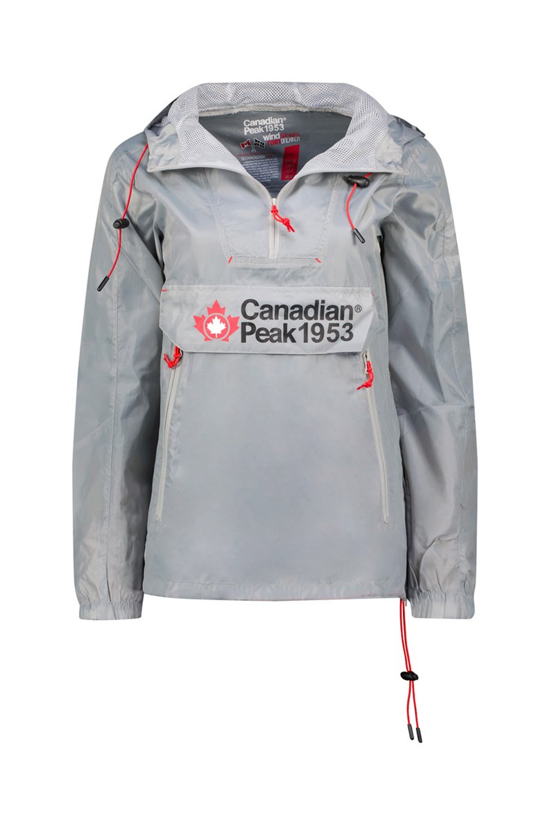 Coupe-vent à capuche Choupeak Gris clair