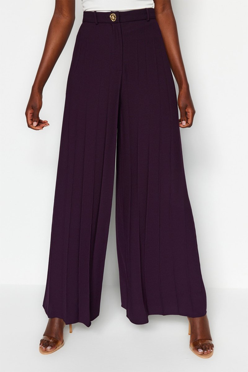 Pantalon palazzo - Violet