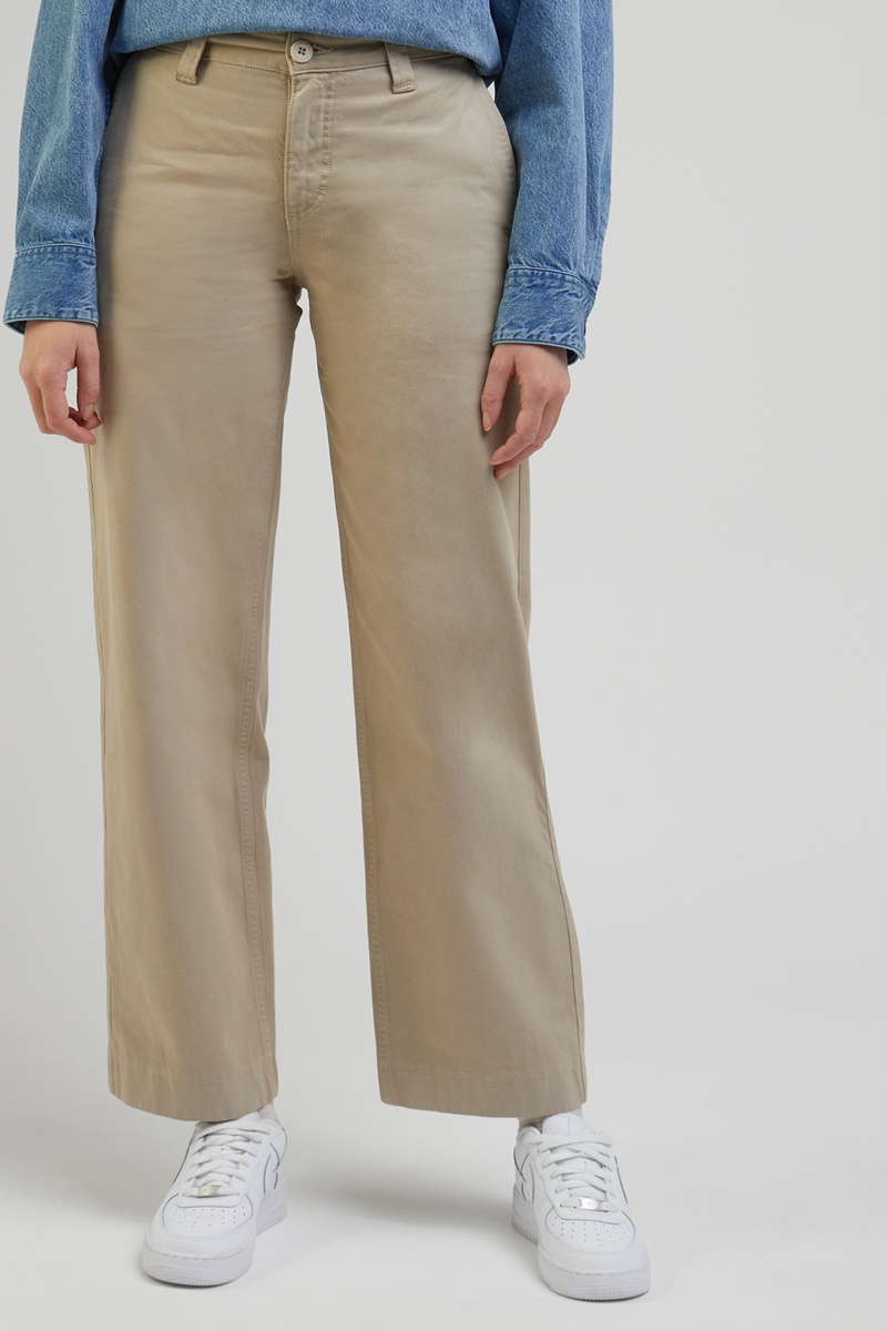 Pantalon droit Beige