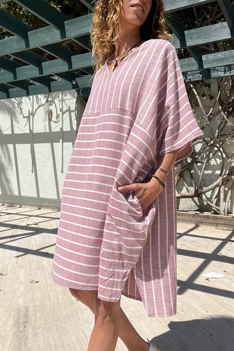 Robe midi Bordeaux chiné