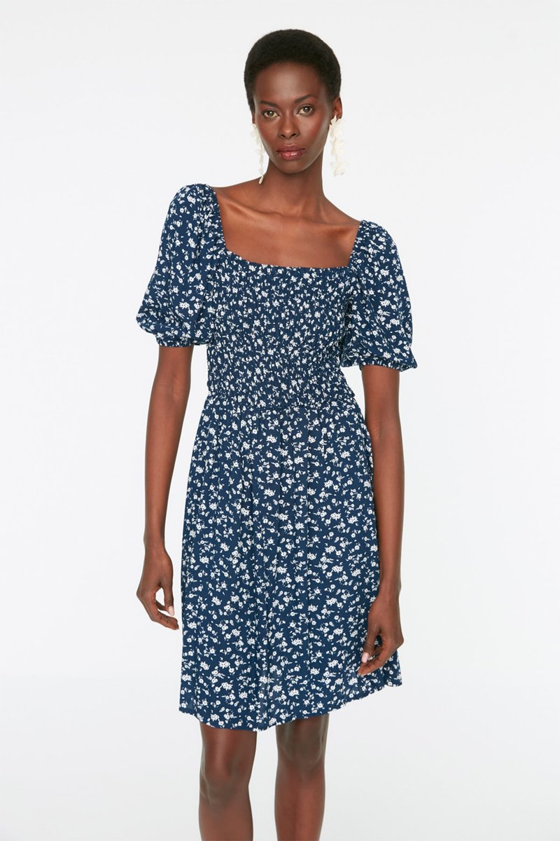 Robe patineuse - Bleu marine