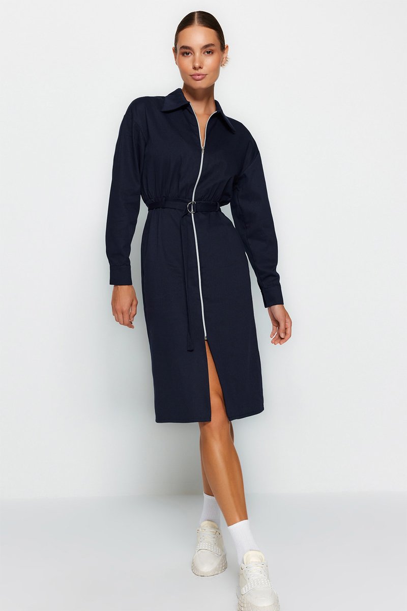 Robe midi Bleu marine