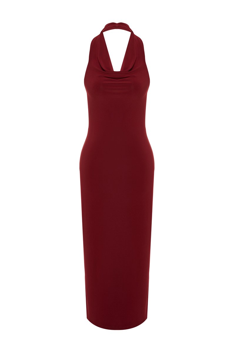 Robe midi Bordeaux