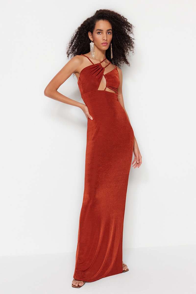 Robe de soirée Marron clair