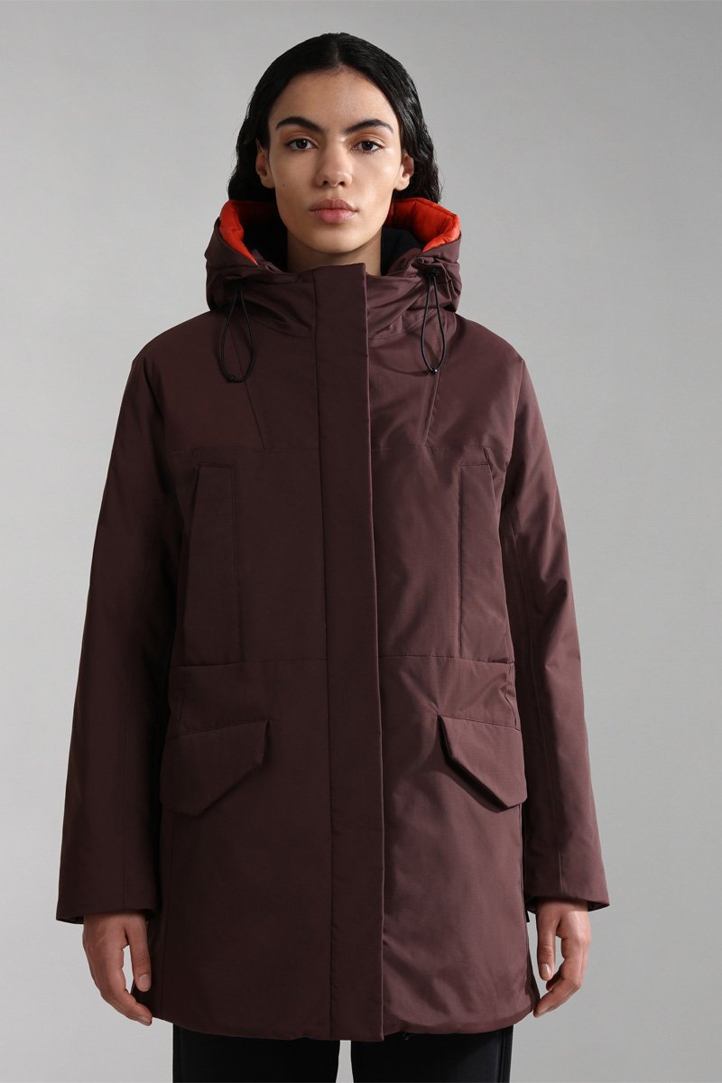 Parka à capuche Rankinere7 Bordeaux