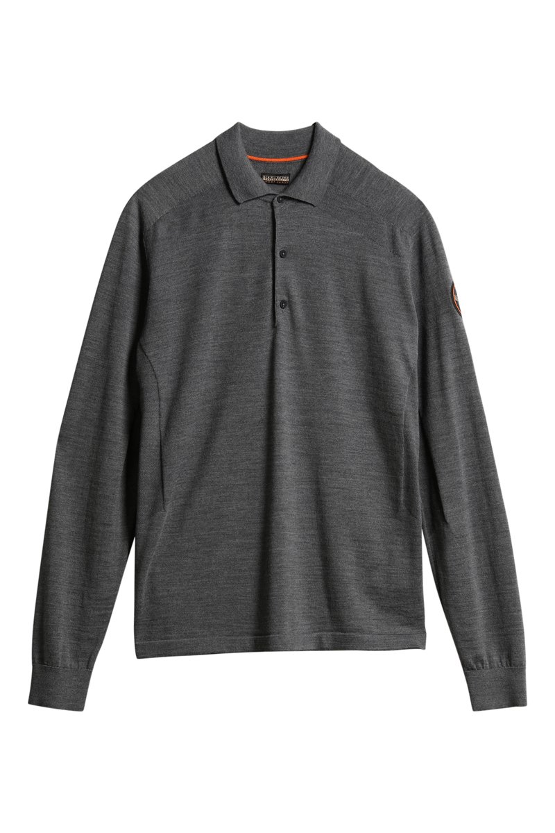 Polo D-Sami Gris foncé chiné