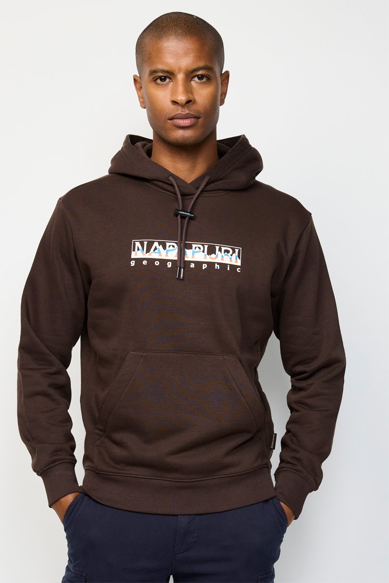 Sweat à capuche B-Telemarh Marron