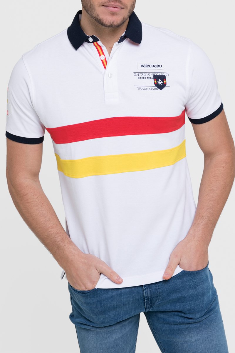 Polo Blanc et rouge