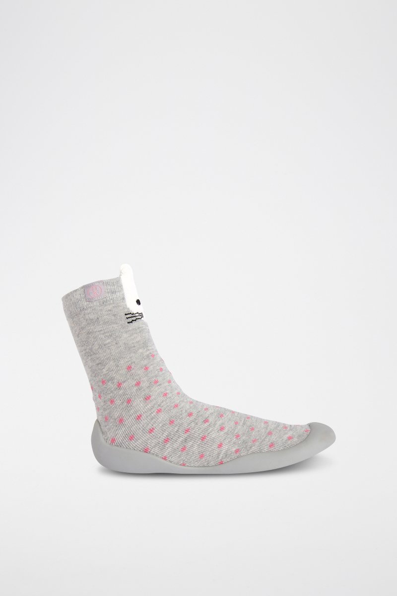 Tennis chaussettes Hello Kitty Gris foncé chiné - Okaïdi