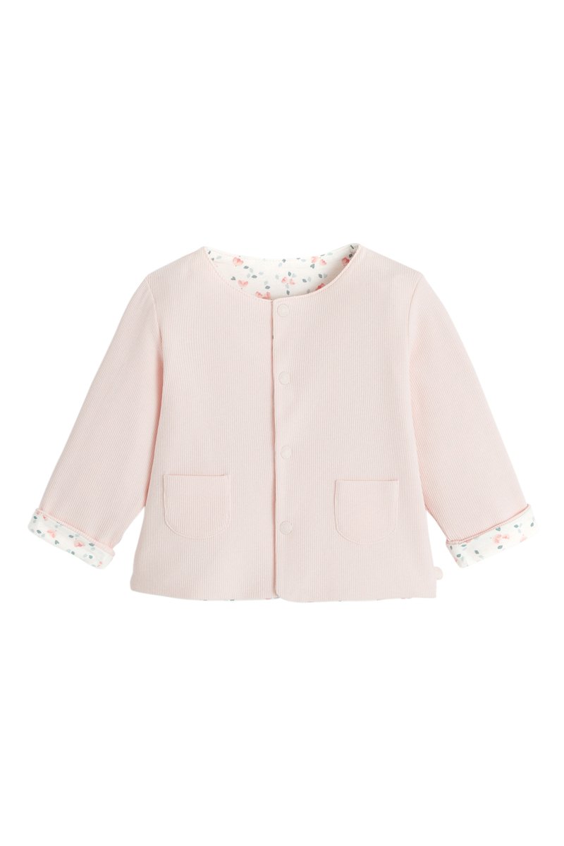 Gilet réversible Rose et blanc - Okaïdi