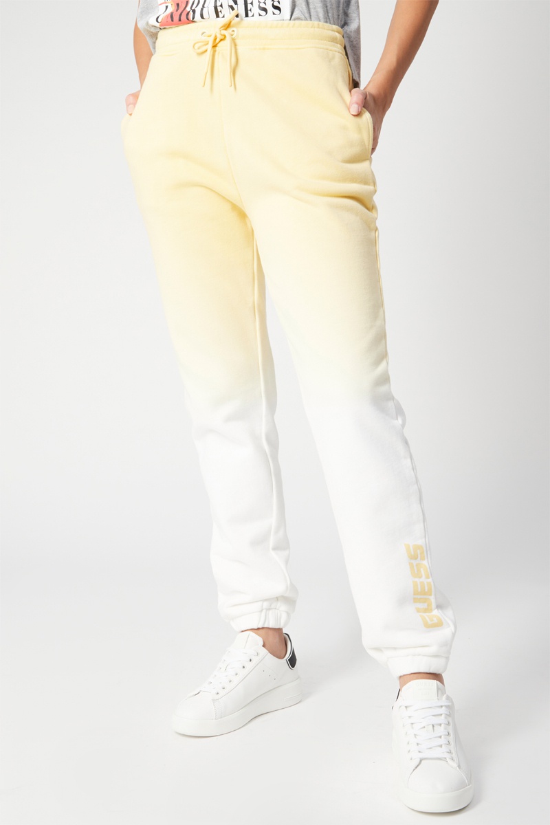 Jogging dip and dye Jaune et blanc