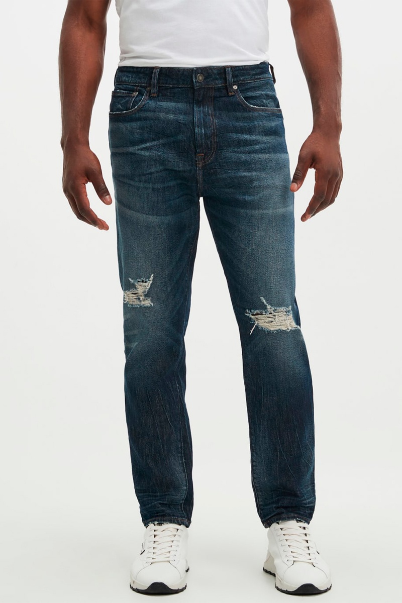 Jean droit Bleu marine