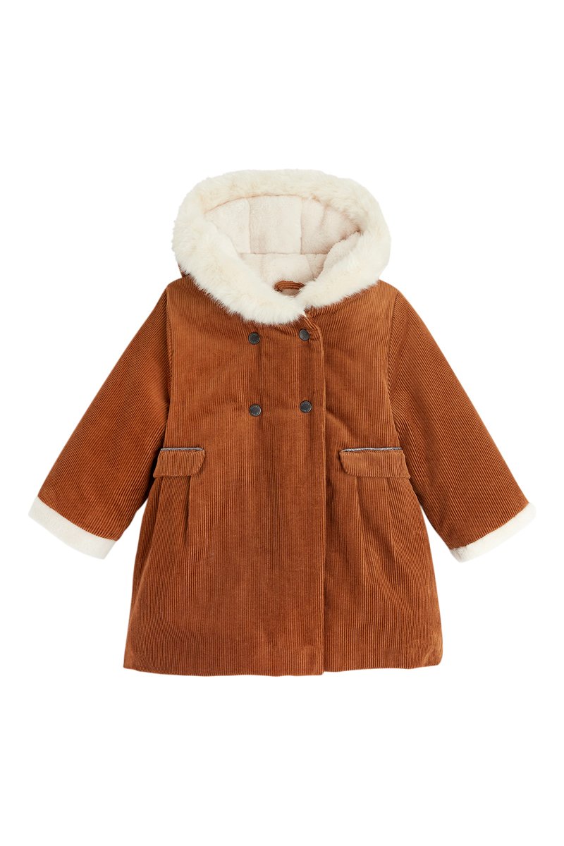 Manteau en velours côtelé Marron - Obaïbi