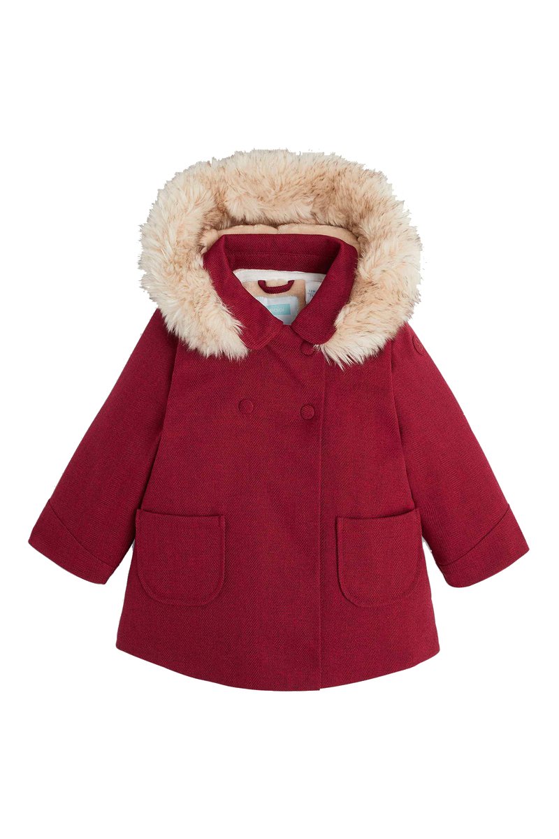Manteau à capuche Bordeaux - Obaïbi
