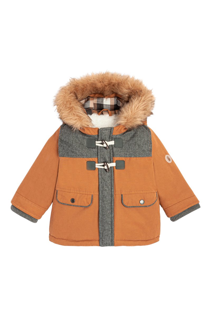 Parka à capuche Camel - Obaïbi