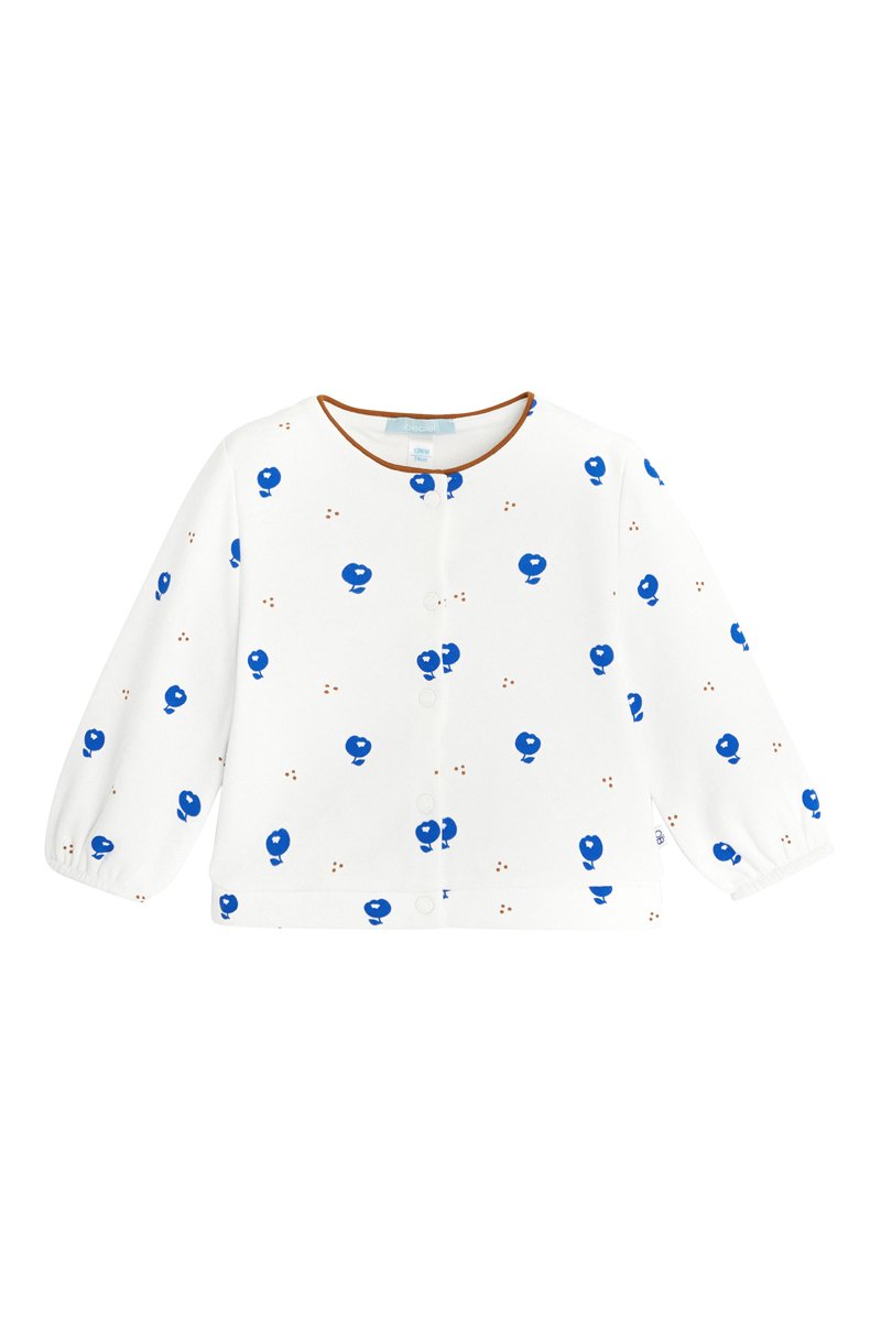 Veste en coton biologique Blanc - Obaïbi