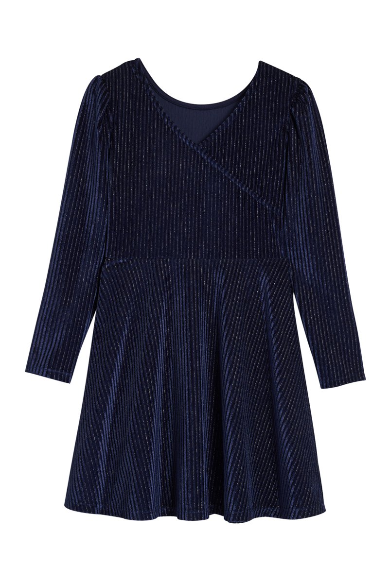 Robe plissée Bleu marine - Okaïdi