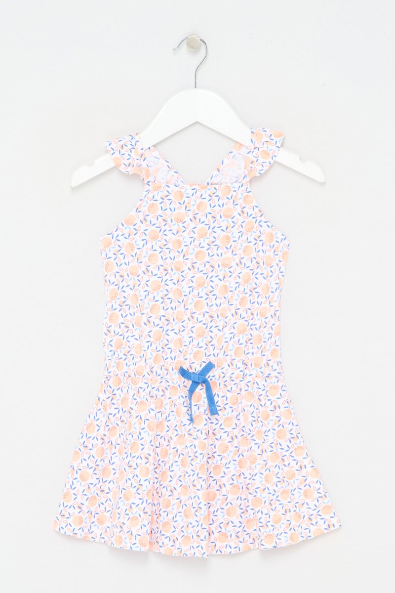 Robe - Blanc et saumon - Okaïdi