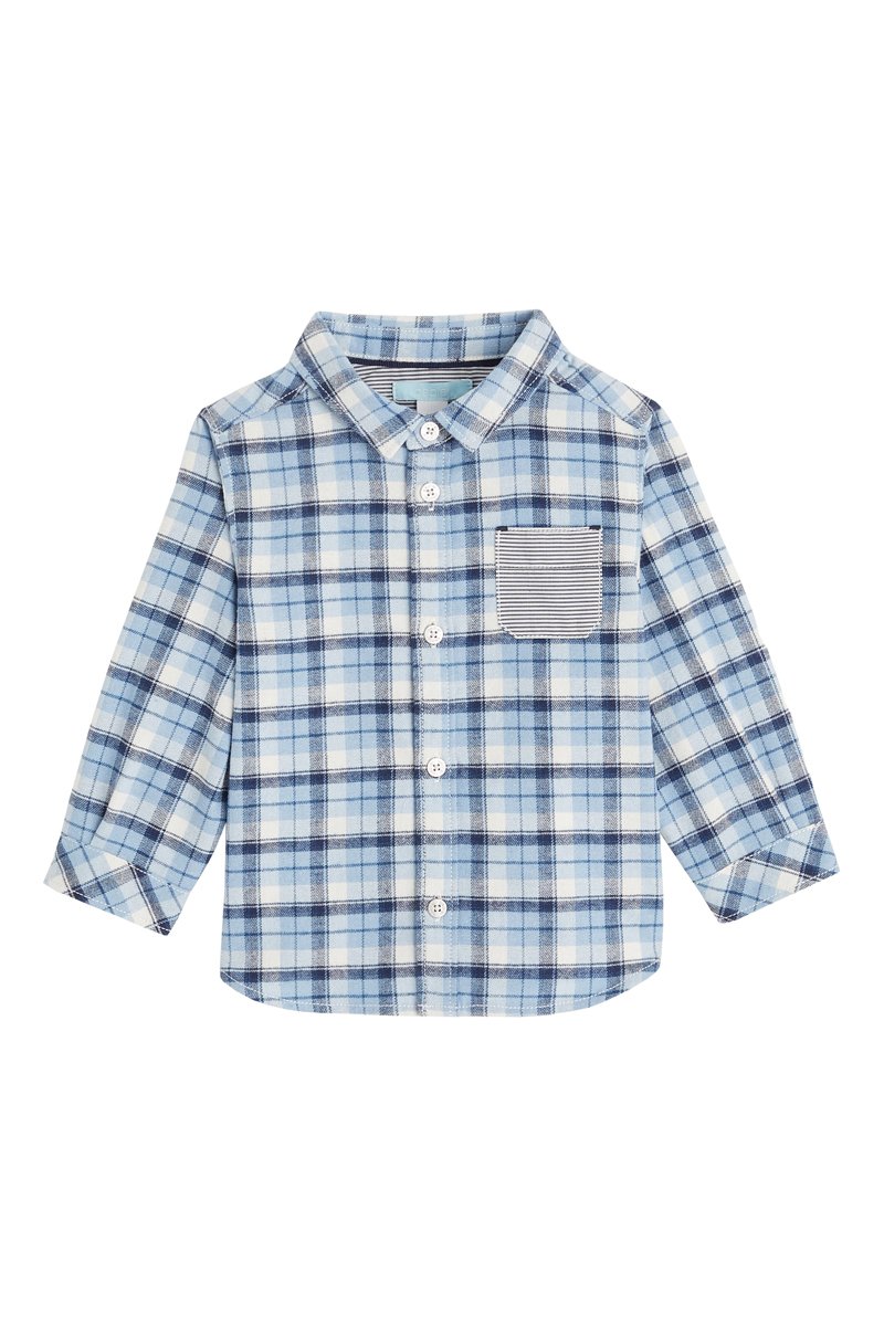 Chemise Ciel et écru - Obaïbi