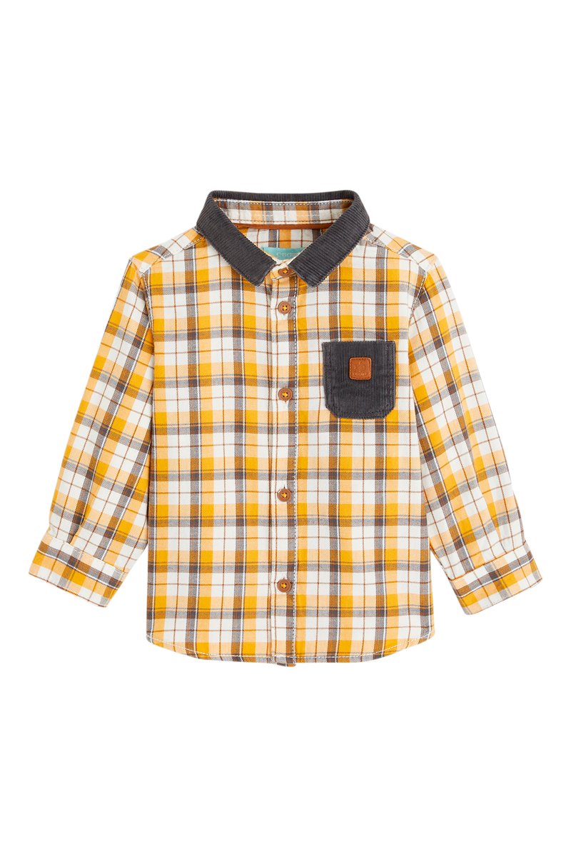 Chemise Blanc et moutarde - Obaïbi