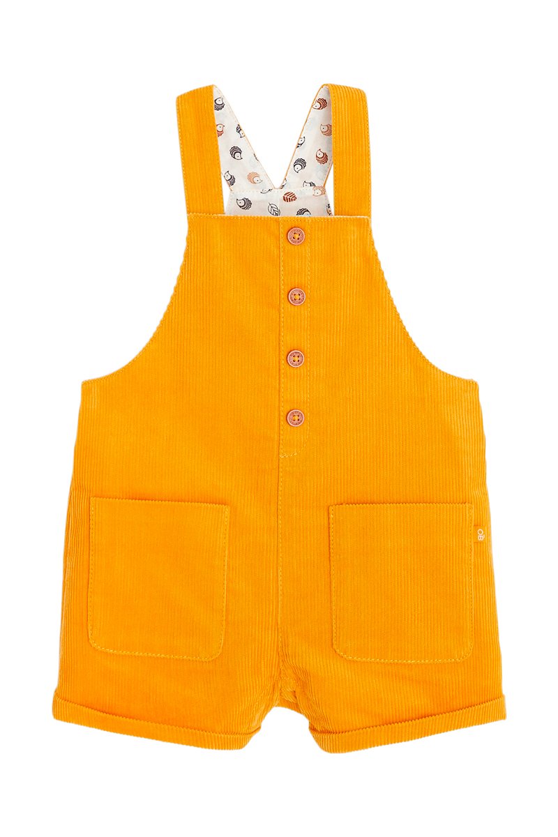 Salopette-short en velours côtelé Jaune - Obaïbi