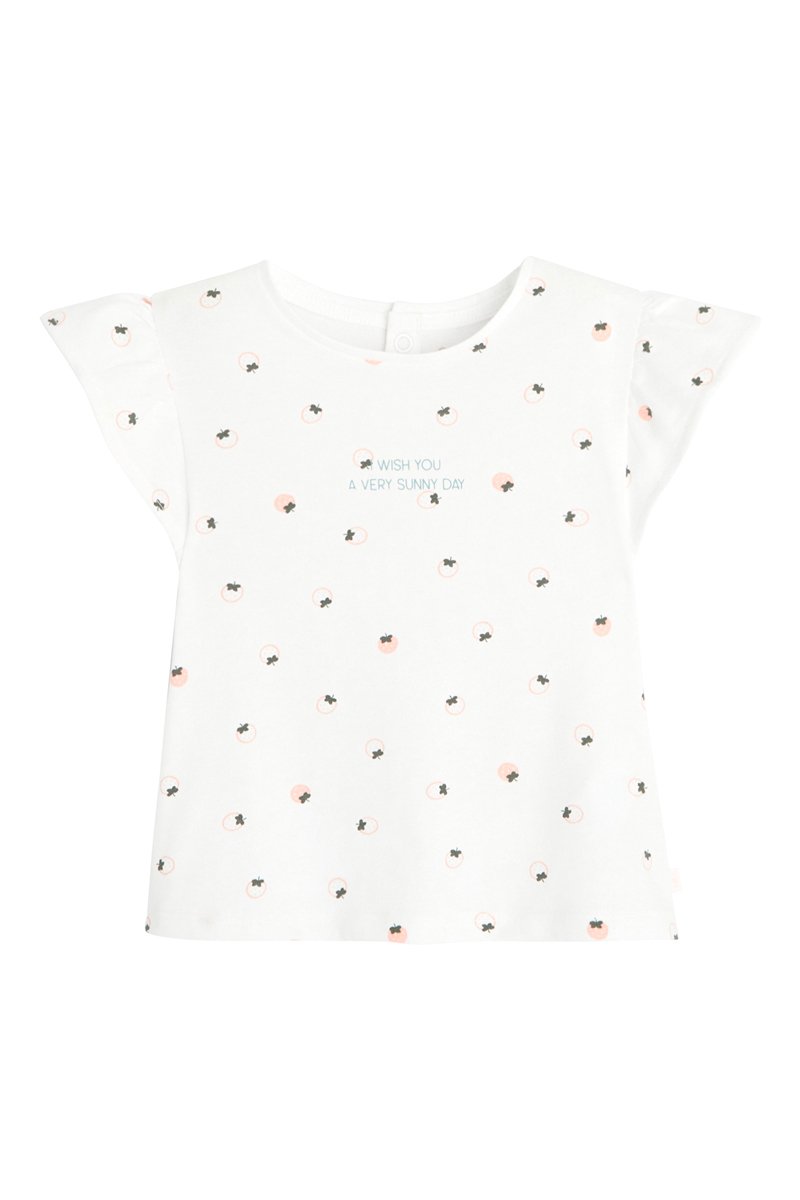 T-shirt Ecru et rose - Obaïbi