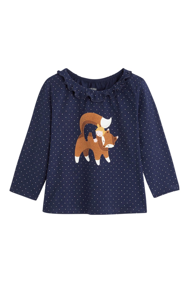 T-shirt Bleu marine et écru - Obaïbi