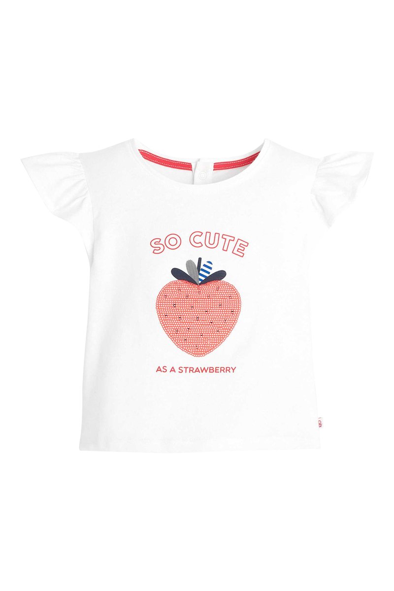 T-shirt en coton biologique Blanc - Obaïbi