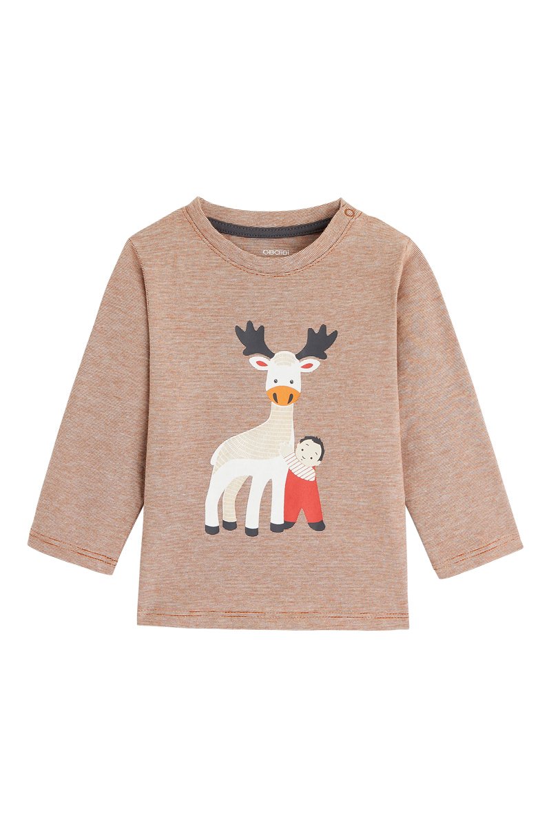 T-shirt Marron et écru - Obaïbi