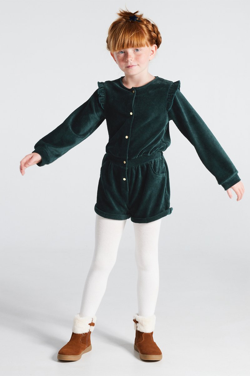 Combinaison en velours Vert foncé - Okaïdi