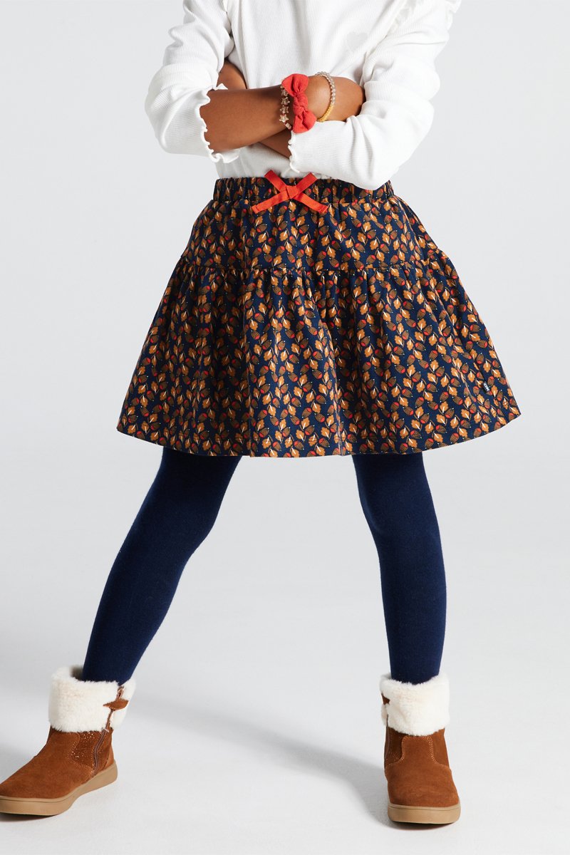 Jupe Bleu marine et marron - Okaïdi