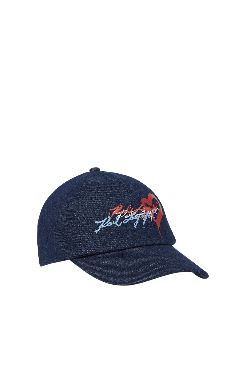 Casquette en jean - Bleu marine