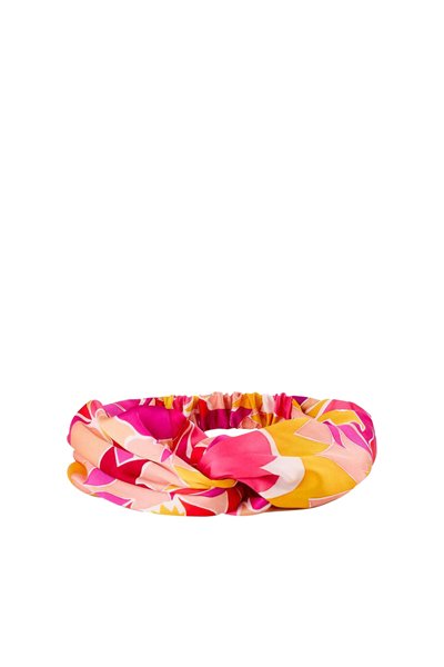Bandeau Rose et moutarde