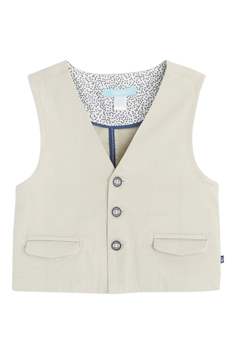 Gilet de costume Beige - Obaïbi