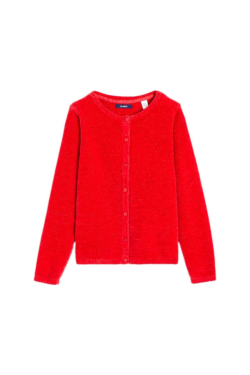 Gilet Rouge chiné - Okaïdi