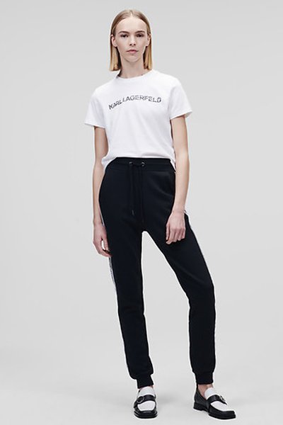 Jogging en coton biologique - Noir