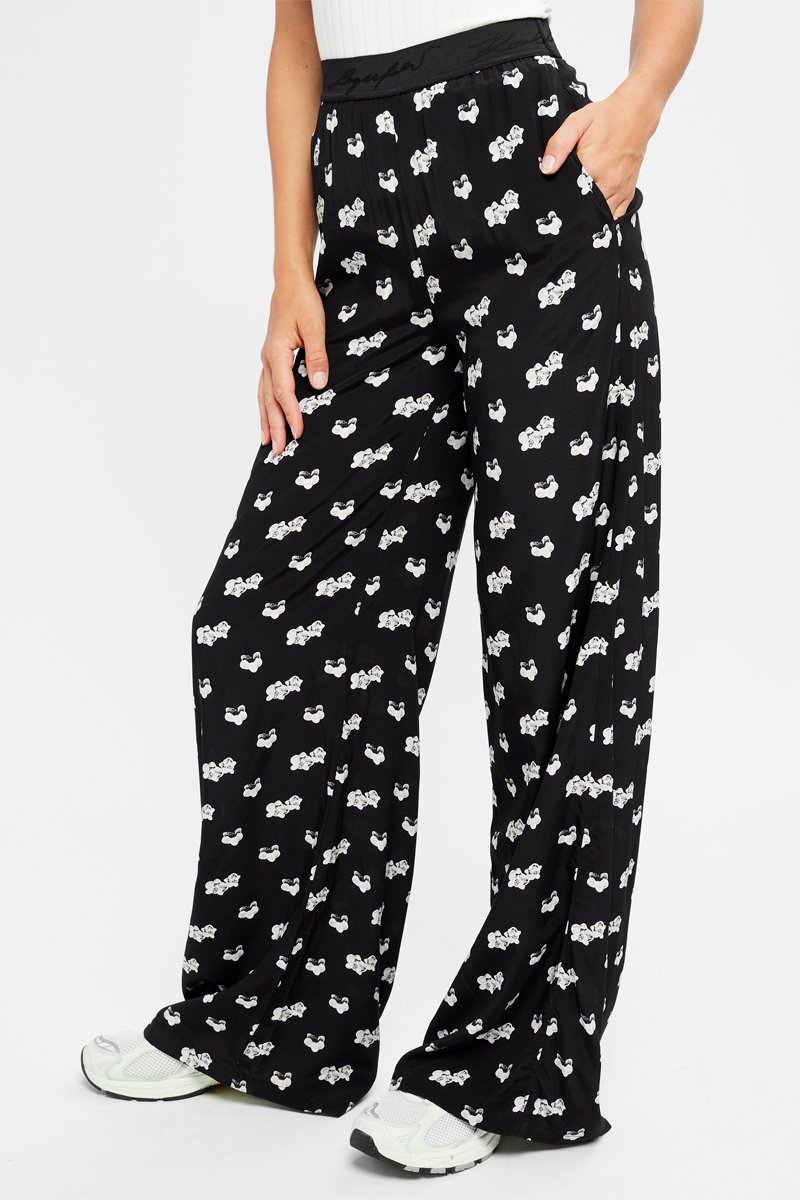 Pantalon wide legs - Noir