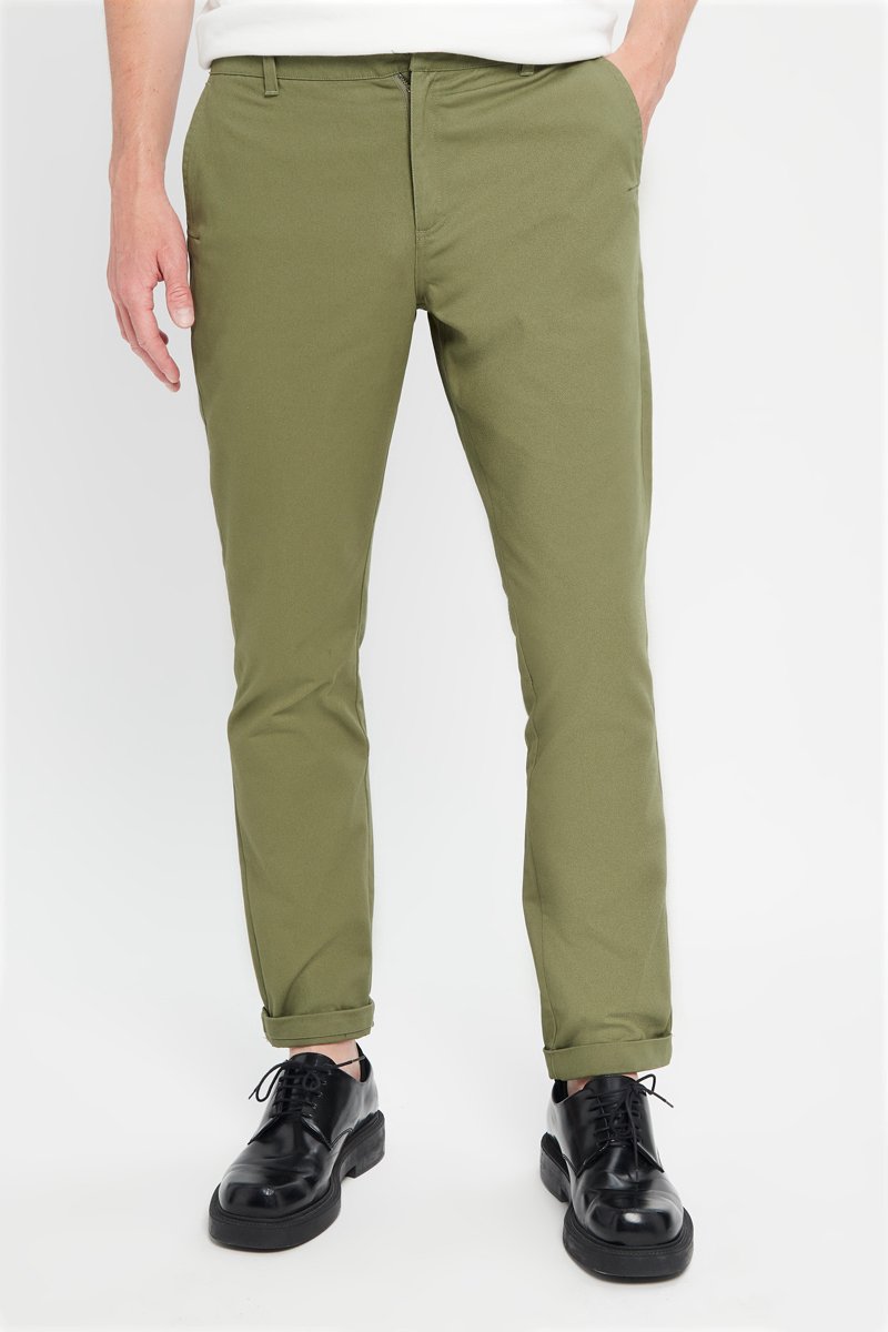 Pantalon droit - Kaki