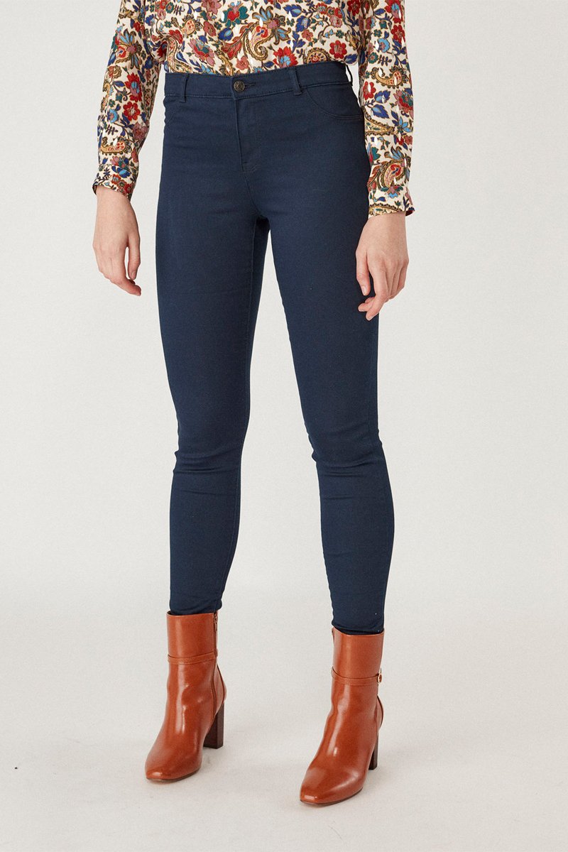 Pantalon skinny Bleu marine