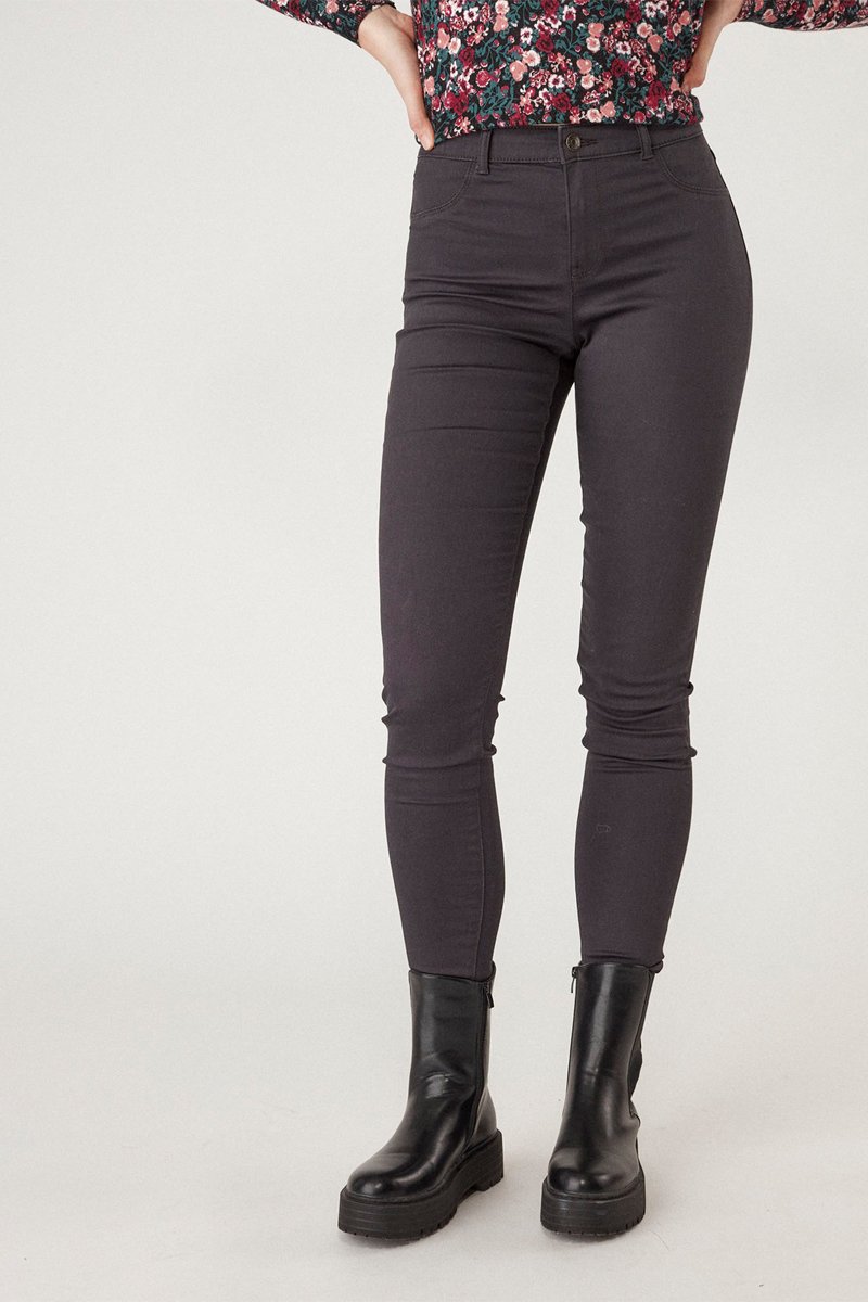Pantalon skinny Gris anthracite