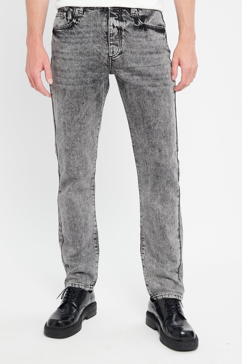 Jean droit - Anthracite chiné