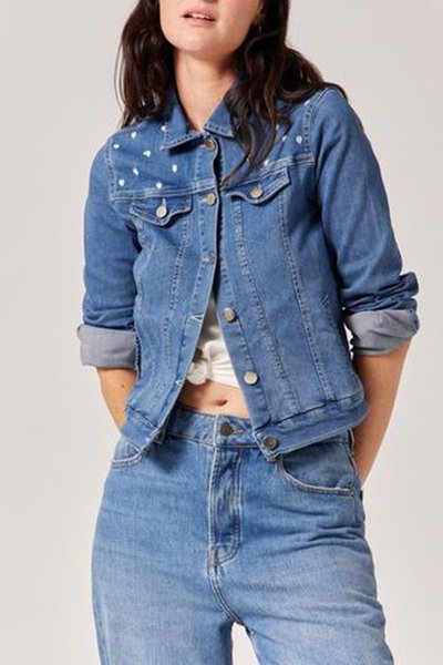 Veste en jean Bleu clair