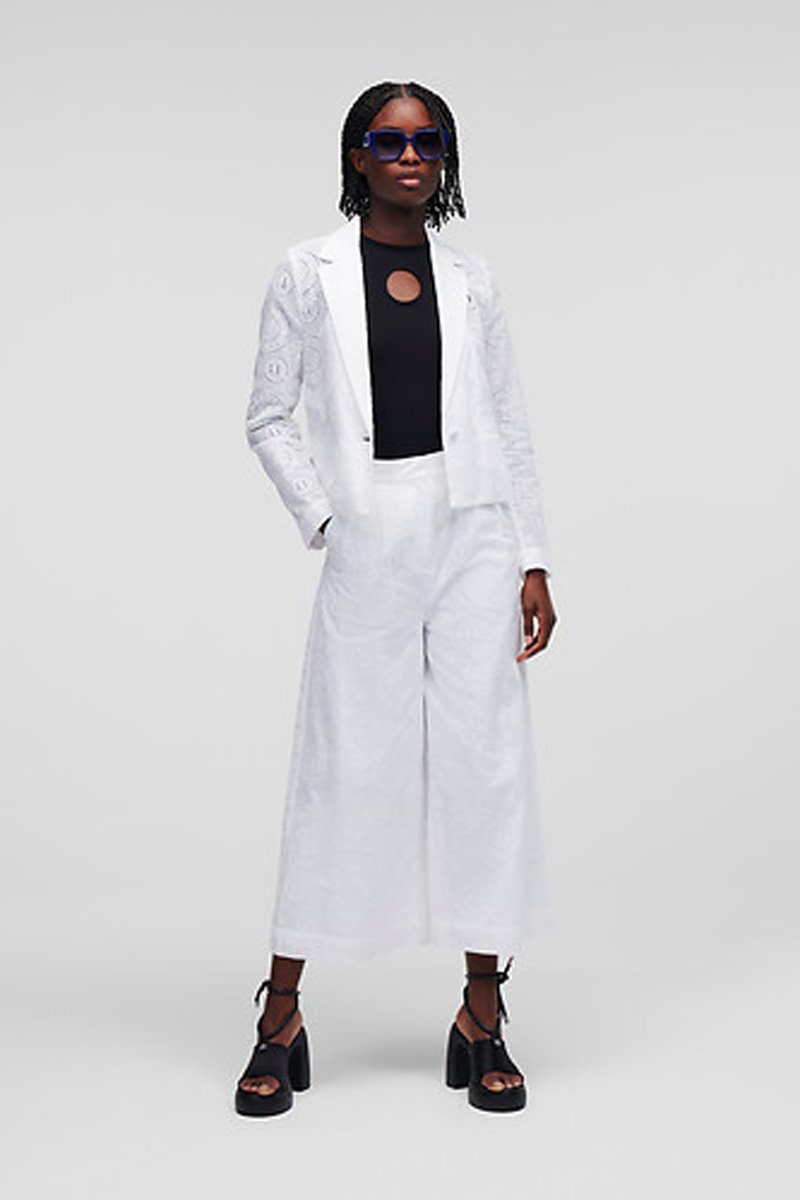 Veste en broderie anglaise - Blanc