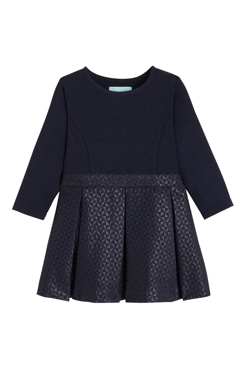 Robe plissée Bleu nuit - Obaïbi